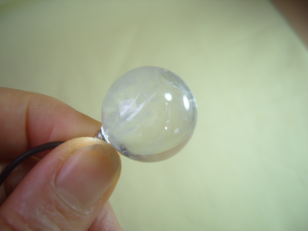 백수정 23mm 구슬펜던트