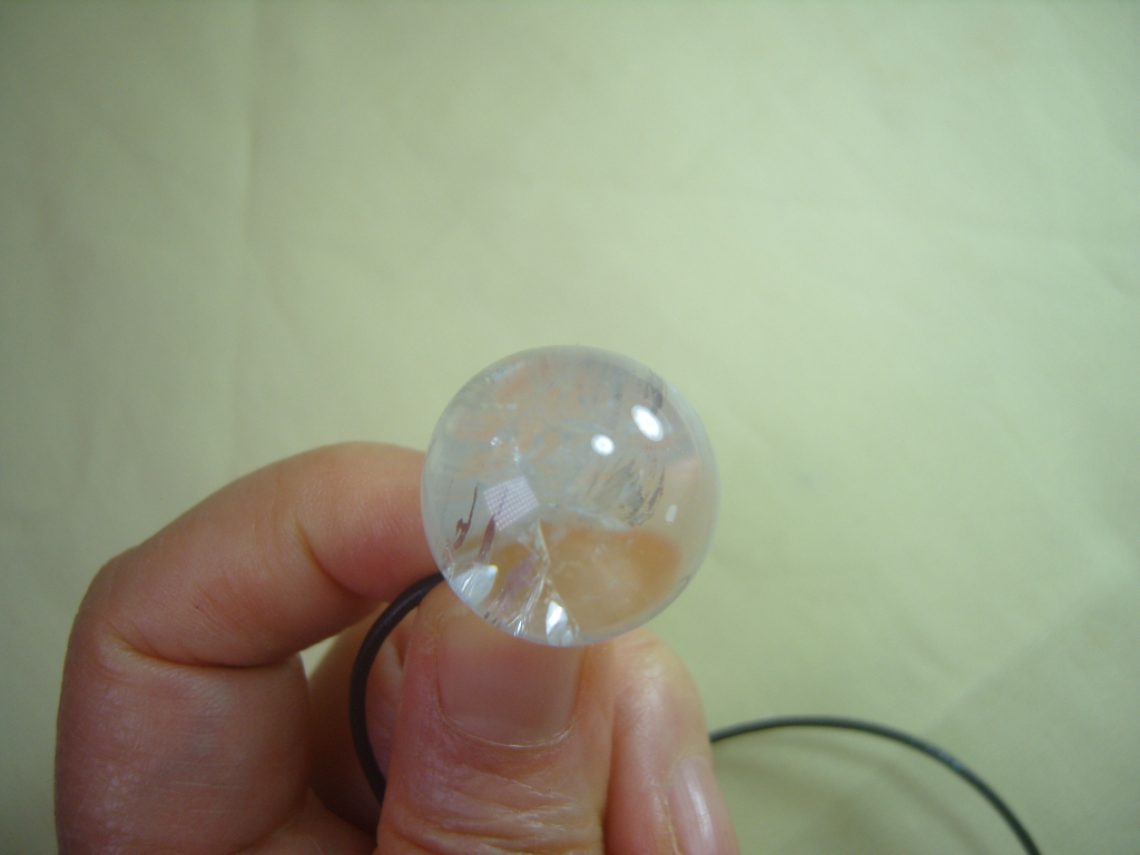 백수정 23mm 구슬펜던트