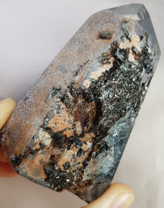 투르말리 네이티드, 자수정,운모 형성 수정원석