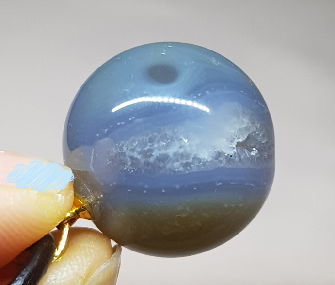 아게이트(마노)지오드 펜던트