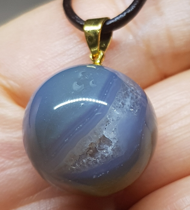 아게이트(마노)지오드 펜던트