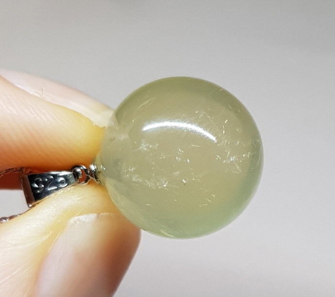 황수정 16mm 구슬형 펜던트