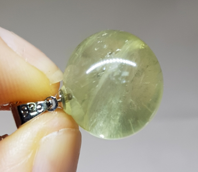 황수정 15.9mm 구슬형 펜던트