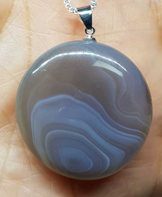 블루레이스 아게이트펜던트