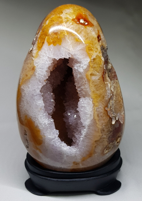 아게이트자수정 계란형지오드