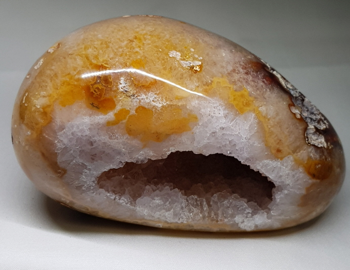 아게이트자수정 계란형지오드