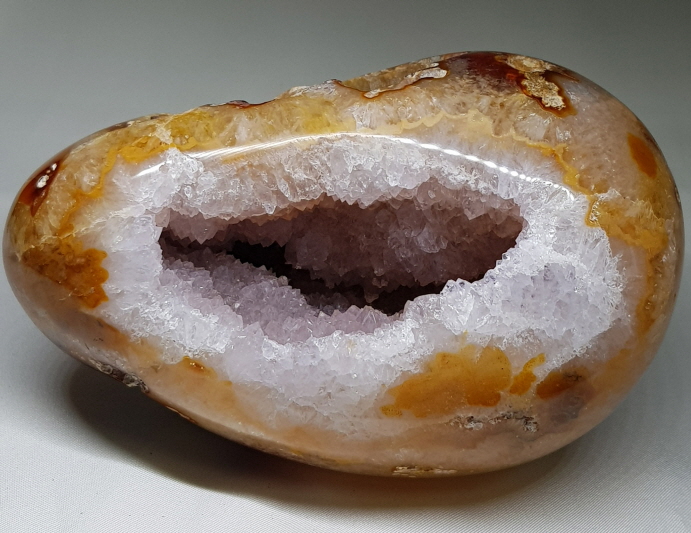 아게이트자수정 계란형지오드