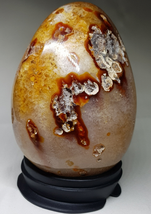 아게이트자수정 계란형지오드