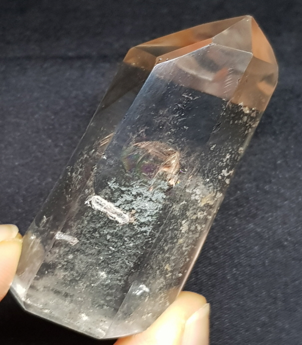 무지개  스모키 시트린 육각주