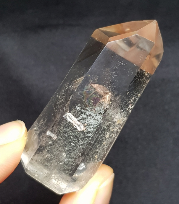 무지개  스모키 시트린 육각주