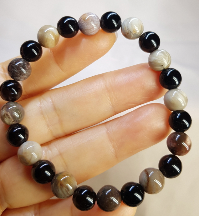 규화목 투어머린 8mm 라운드형팔찌