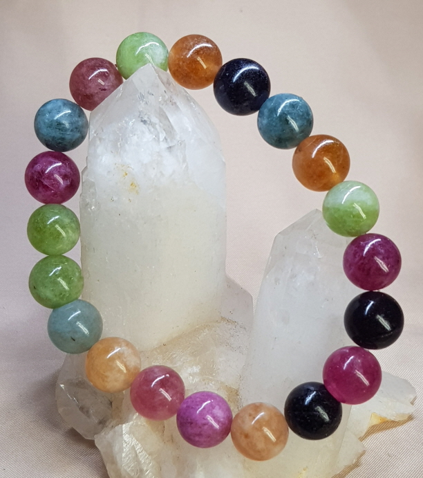 칼라 투어머린 10mm 팔찌